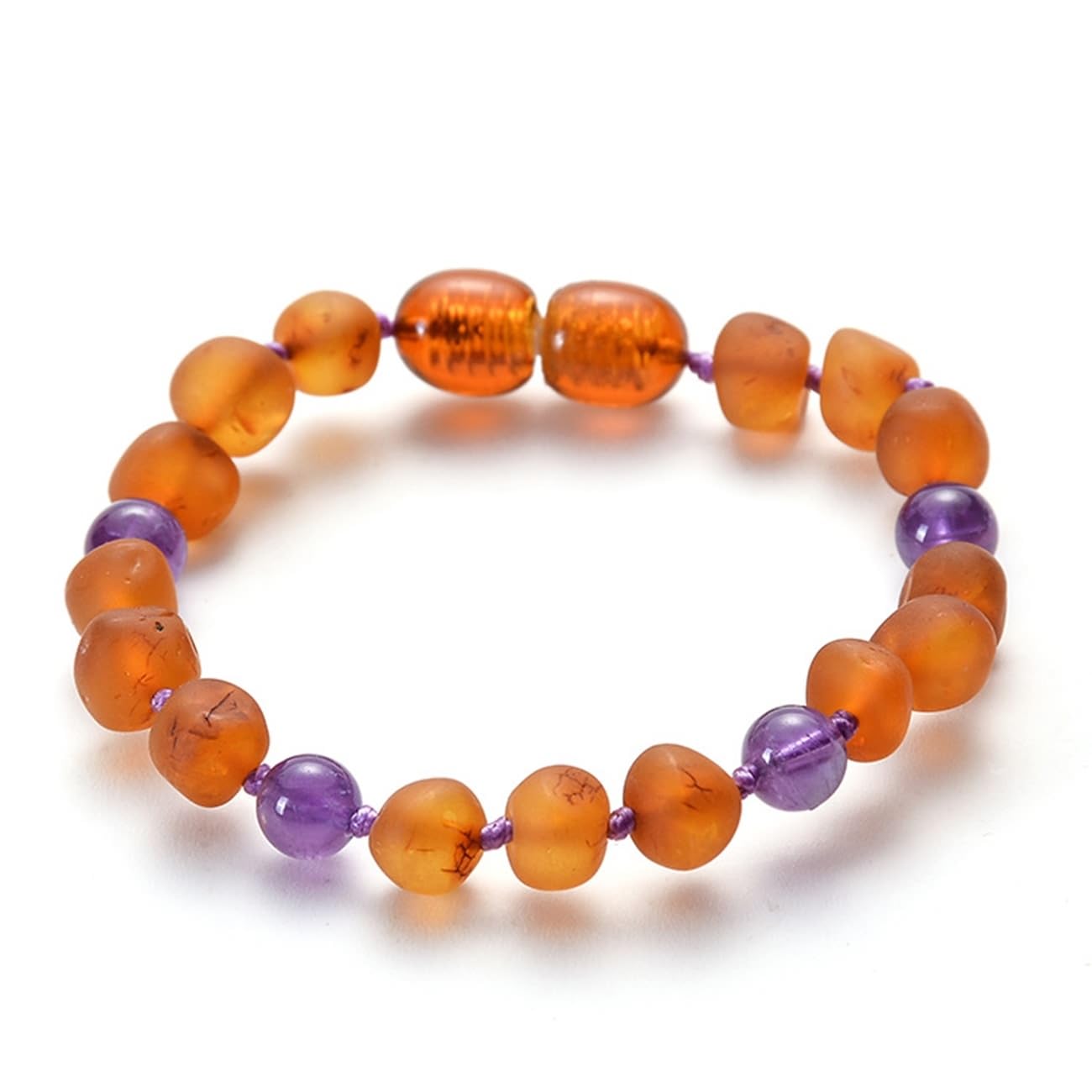 Schmuckarmband 6 mm Bernstein für Sie und Ihn, Perlenarmband, tolle Geschenkidee, 15 cm
