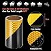 PATIKIL Reflective Tape, 6 Inch x 10 FT Waterproof High Visibility Self-Adhesive Warning Safety Tape Outdoor Reflector Stickers for Cars Trucks Trailers, Black Yellow