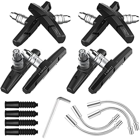 REFLYING 4 Pares Pastillas de Freno para Bicicletas Zapatas de Freno Set Cover