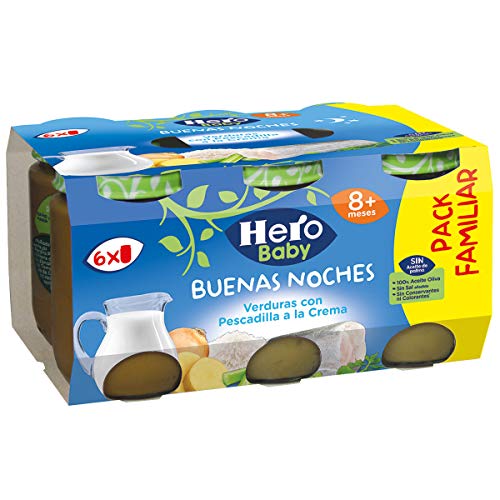 Hero Baby Buenas Noches Tarrito De Pescado 1140 g - Pack de...