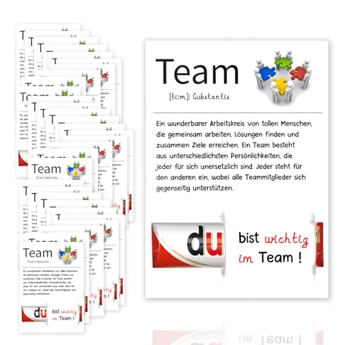 TaimeiMao 30er Set TeamKarte Geschenke für Kollegen Abschiedskarten für Büro und Arbeit Dankeschön-Geschenke für Mitarbeiter Beste Kollegin Danke Geschenk