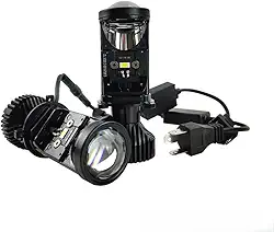 Lâmpada LED H4 Projetor 72W 8500 Lumens 6500K Super Branca, CANBUS Sem Erro, Linha de Corte Premium
