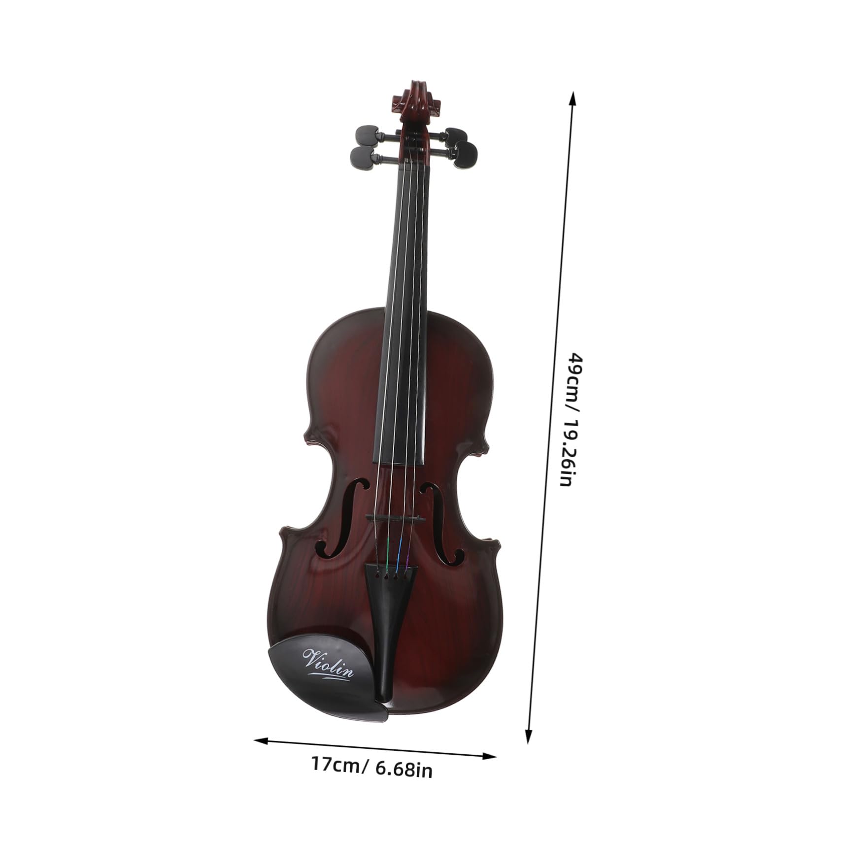 Violino Giocattolo per Bambini Marrone Plastico 1 Pz | Forma Violino, Piccolo e Delicato, Regalo Compleanno, per Ragazzi e Ragazze