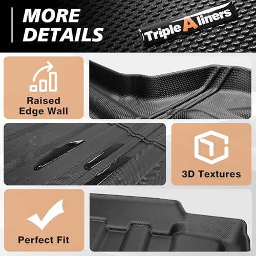 Image of TripleAliners Truck Mat Compatible with 2024-2026 Chevrolet Silverado EV RST /GMC Sierra EV Denali 5.9FT Accessories, Truck Bed Mat Heavy Duty Custom Fit All Weather Protection TPE Pickup Liner