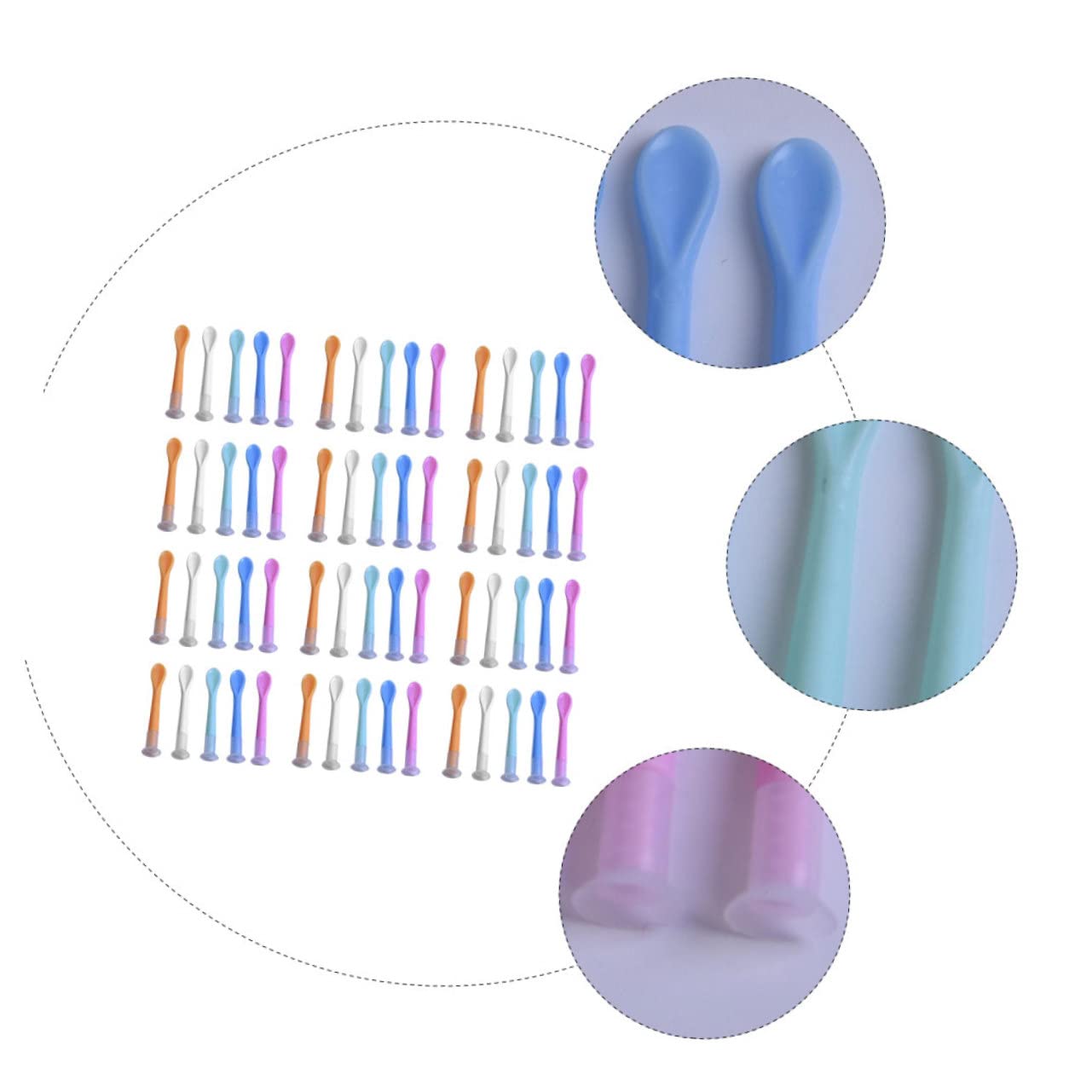 Healeved 500piezas Palitos De Succión Para Lentes De Contacto Reutilizables Aplicadores Convenientes Para Uso Doméstico y Viajes Accesorios Prácticos Para Lentes