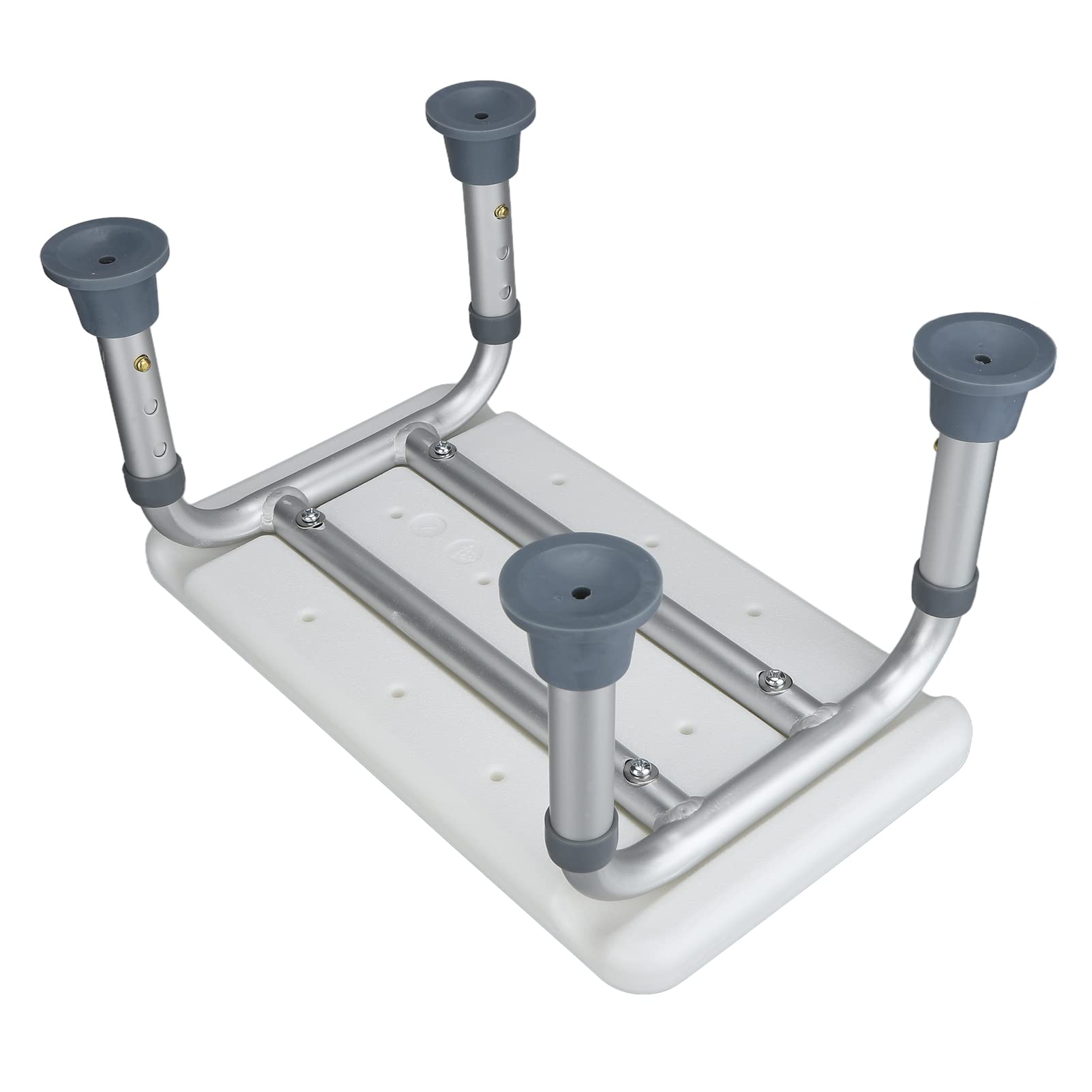 Cryfokt Asiento de Ducha Taburete de Baño Antideslizante con Ajustable para Bebés Mayores, Banco de Ducha con Ventosa Antideslizante para Varios Tipos de Cuerpo