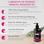Passion Sensual Massage Oil for Date Night | 100% Natural Body Oil for Couples with Jojoba & Almond | Aromatherapy & Relaxing Massage Therapy | Perfect Glide & Smooth Skin | Tropical Paradise Scent - Image 2
