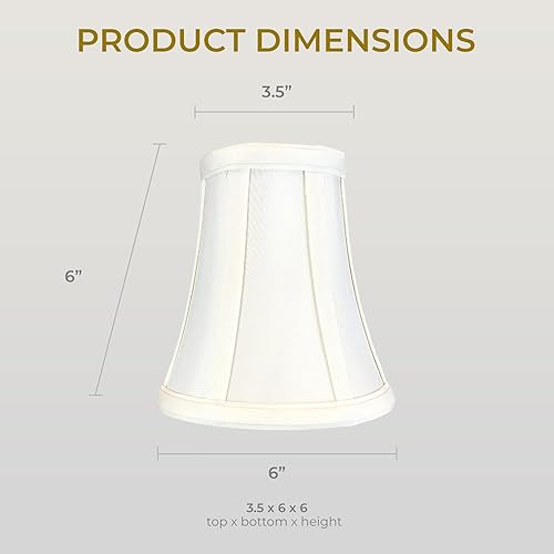 Vista 101 de Royal Designs, Inc. True Bell - Pantalla básica para lámpara Negro - 2 Pack