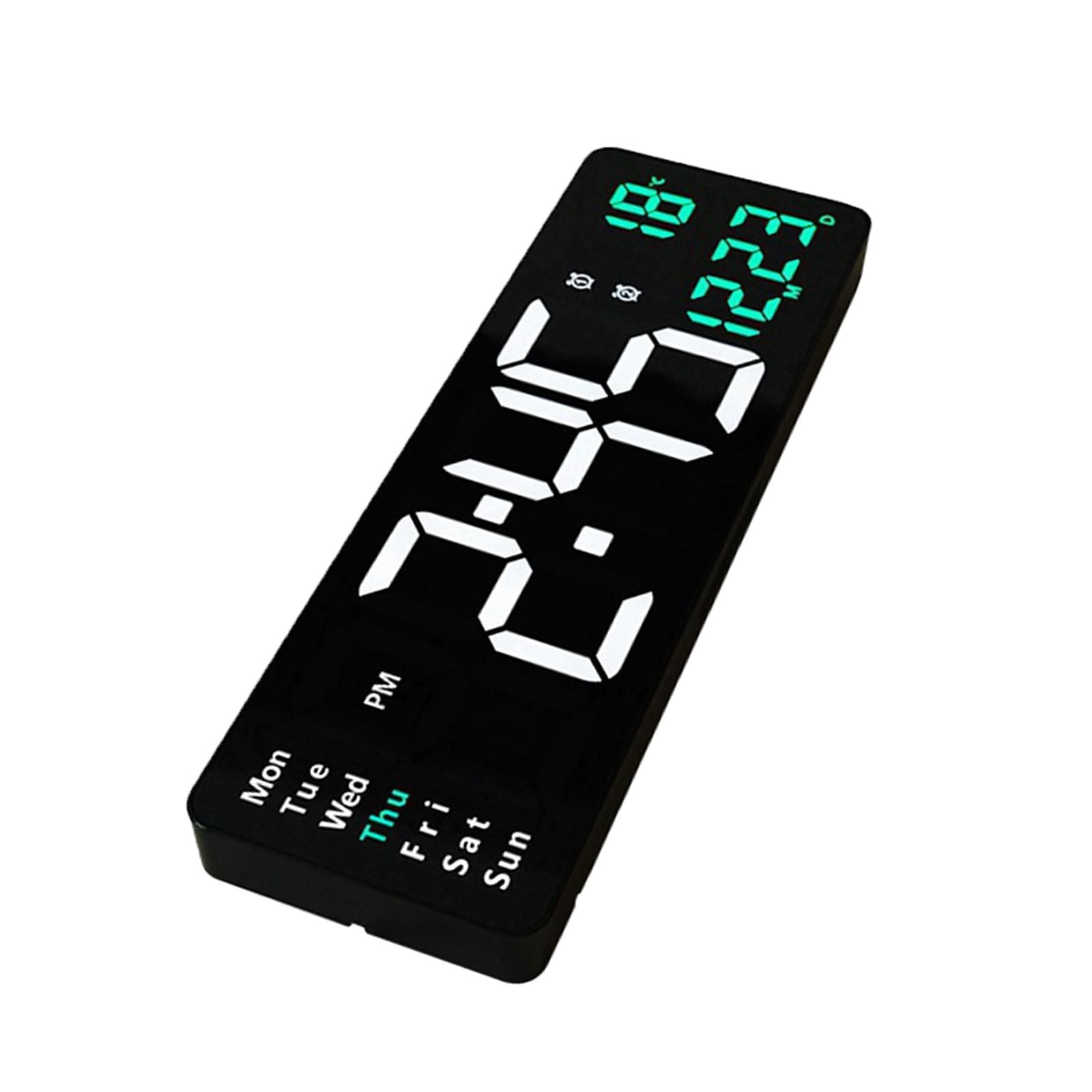 15-Zoll LED Digital Hängeuhr mit großem Bildschirm für einfaches Ablesen bei Allen Lichtverhältnissen, Moderne Hausdekoration, hochwertige Uhr