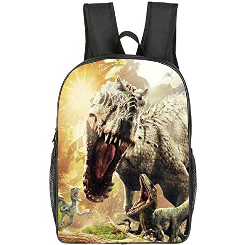 LPMAW Mochila para Niños  Jurassic World Bag 16 Pulgadas Kindergarten Dinosaurio Escuela