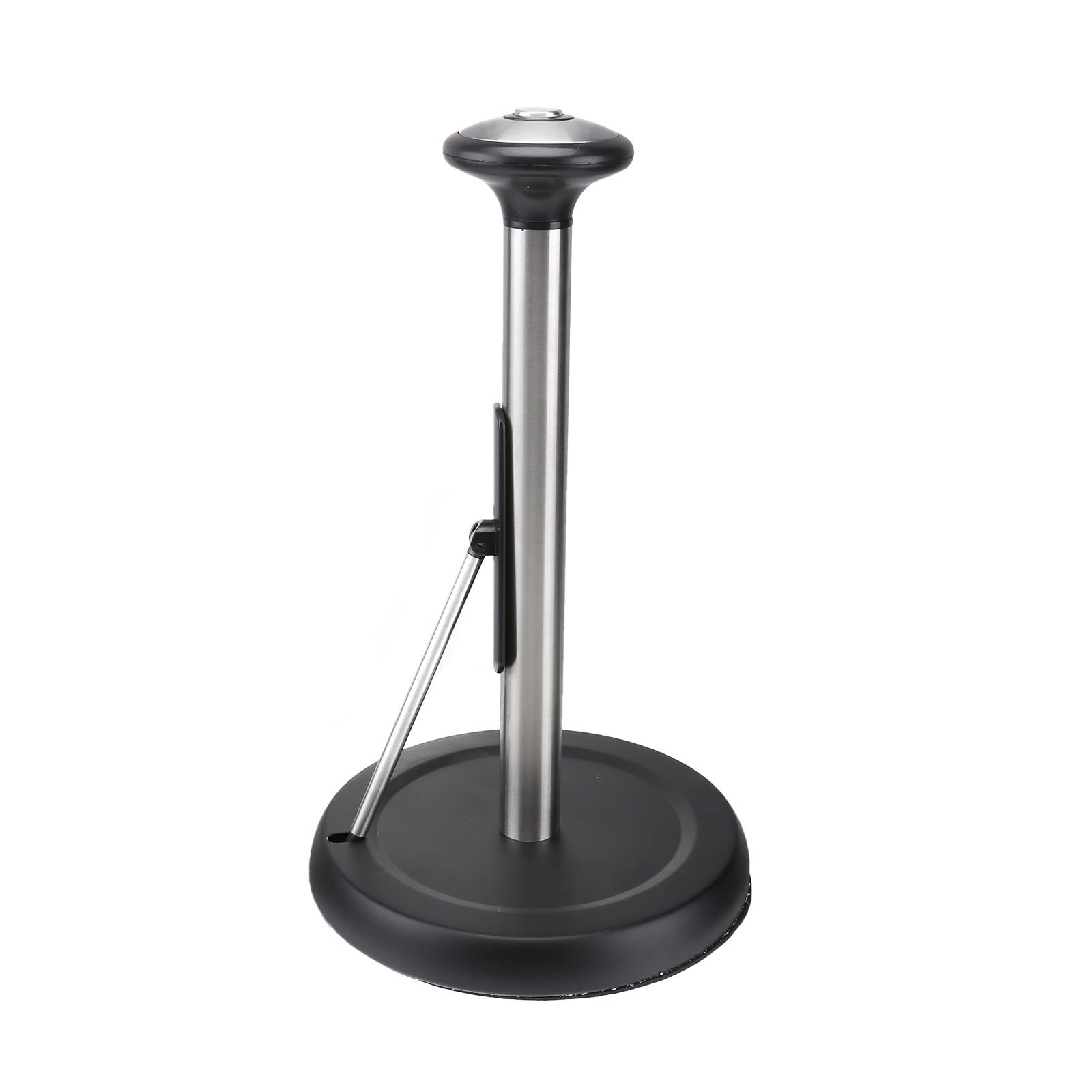 Portarotolo 1 Pezzo da Cucina Verticale in Acciaio Inox Nero | Organizer per Carta, Design Minimalista, Finitura Lucida, Struttura Semplice e Pratica