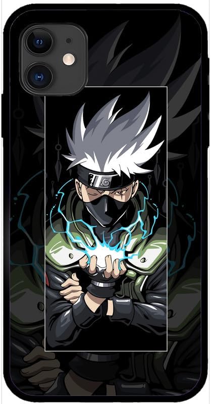 Naruto Unbreakable Glass Back Case Mobile Cover with 4 side protection and soft TPU Sides for Apple iPhone 12