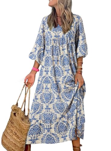 Dokotoo Plus Size Maxi Dress for Women 2025 V Neck