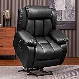 SENYUN Power Lift Chairs Recliners for Elderly with Massage and Heat, Faux Leather Reclining Chairs...