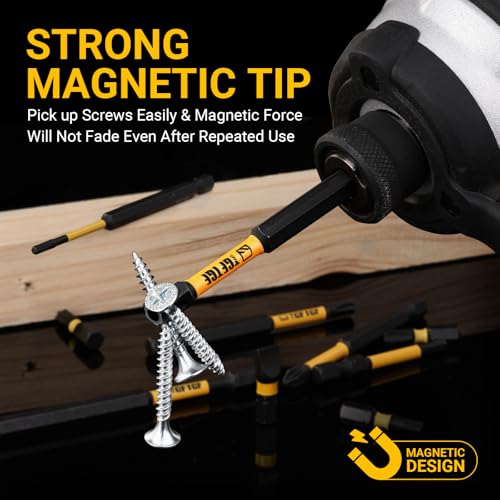 Image of TGFTGF Impact Torx Bit Set 14PCS (TT7-TT40), 1 inch S2 Steel Security Torx, Tamper Proof Torque Star Bit Set with Magnetic CNC Machined Tips, Impact Screwdriver Bits with Extension Bit Holder Storage Case