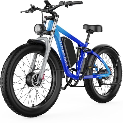 Tomofree Electric Bike for Adults, 5800W Dual Brushless Motor, 46MPH