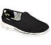 Skechers Women's GOwalk Blend Lightweight Slip-On Sneaker Black Wht 8.5 M US