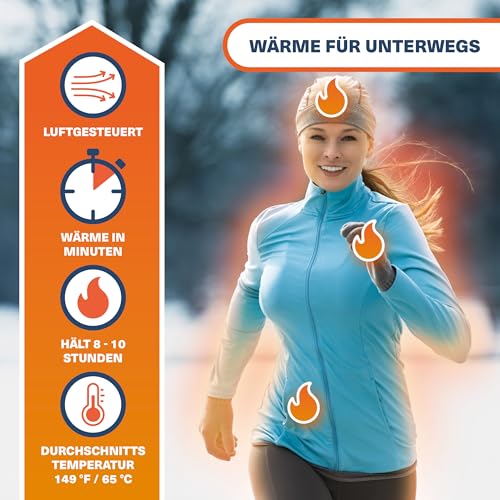 Bramble – Handwärmer (40 Paar, 80 insgesamt) – Luftaktivierte Taschenwärmer für Outdoor-Aktivitäten – Wärme in Minuten – Bis zu 10 Stunden Wärme