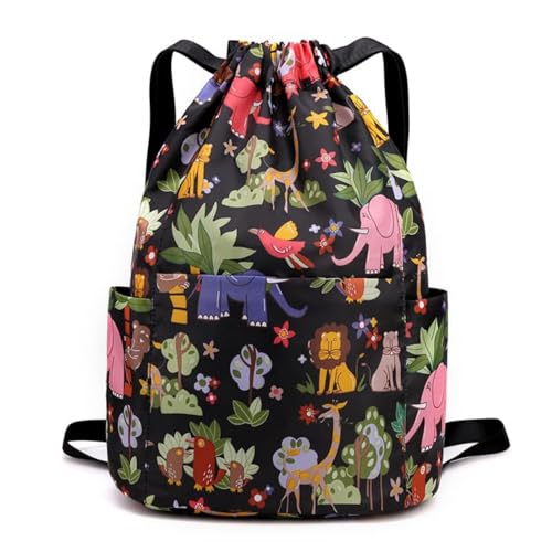 Image of MOCA Drawstring Gym Sports Backpack Lightweight Multipurpose Daypack Travel School College Daily Storage Carry Suitable Men Women Kids Adults Fitness Accessory