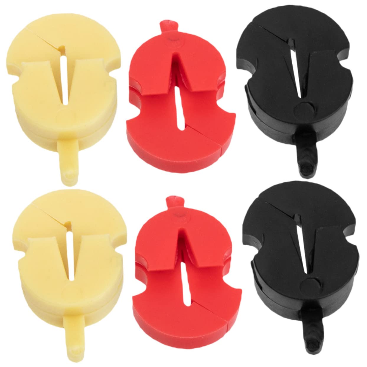 OFFSCH 6pcs Rubber Violin Practice Mutes Lightweight and Durable Silencers Replacement for Musical Instrument Accessories for Quiet Practice Sessions