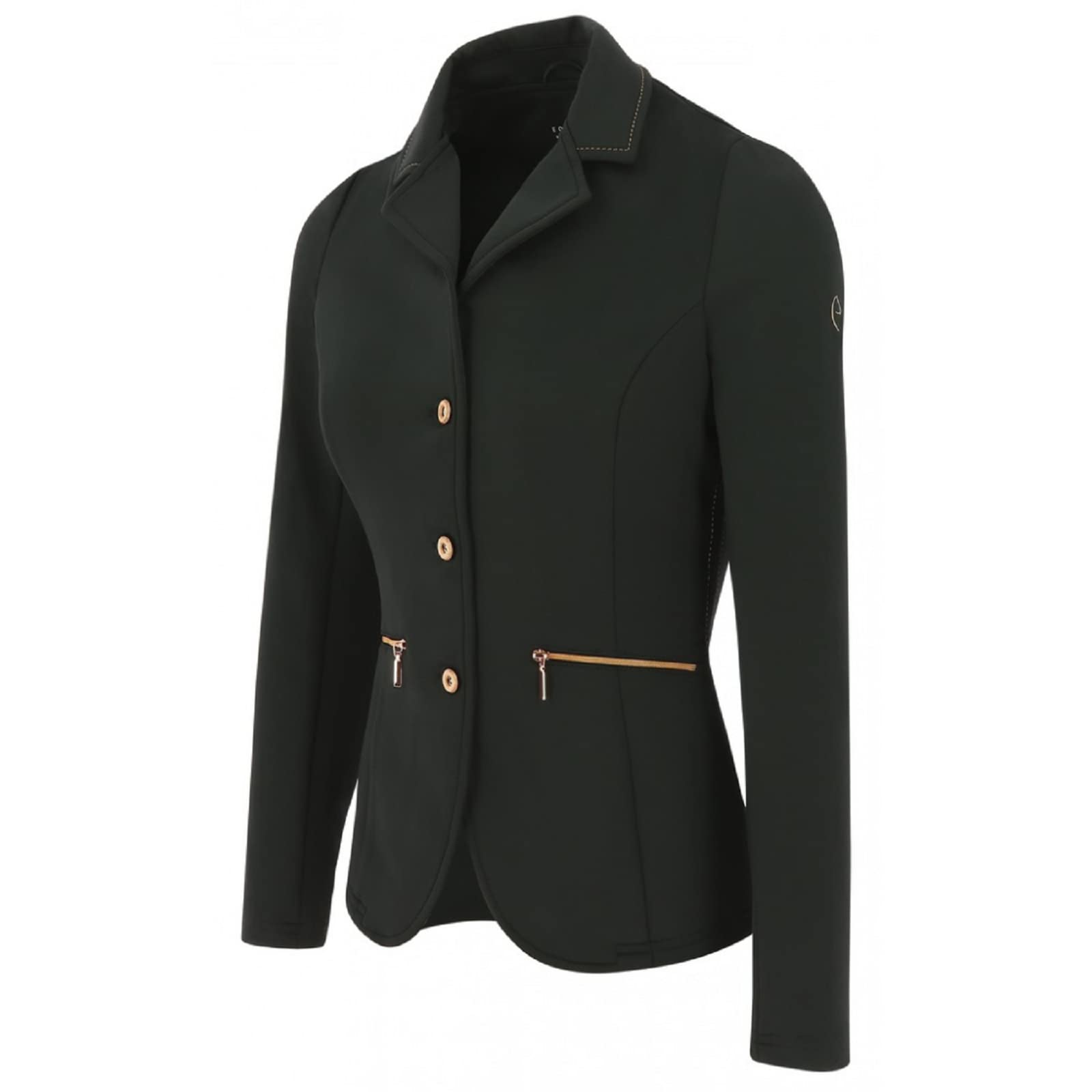 EQUITHEME Veste de Concours Athens- Femme - Couleurs - Noir, Taille Française - 46