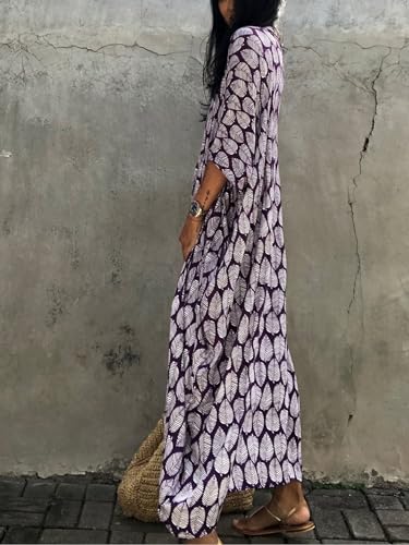 Image of Kaftan Dresses for Women Plus Size Summer Beach Dress with Print and Swim Cover Ups
