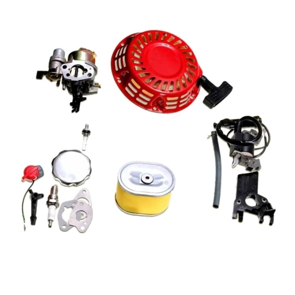 Passend for Honda GX160 GX200 5,5 PS Motor-Set, Vergaser, Rückstoß-Zündspule, Zündkerze, Luftfilter