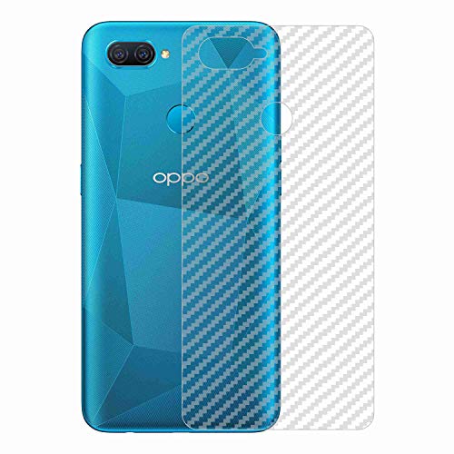 Image of Compatible with Oppo A12 Back Screen Protective Film Carbon Fiber Skin Transparent Screen Guard Sticker