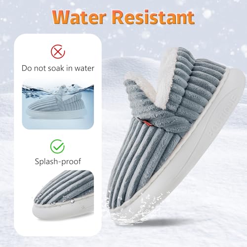 Slipper Booties Women Men Cloud Slippers Fluffy Slippers for Women Warm Thick Sole Anti-Skid House Shoes4