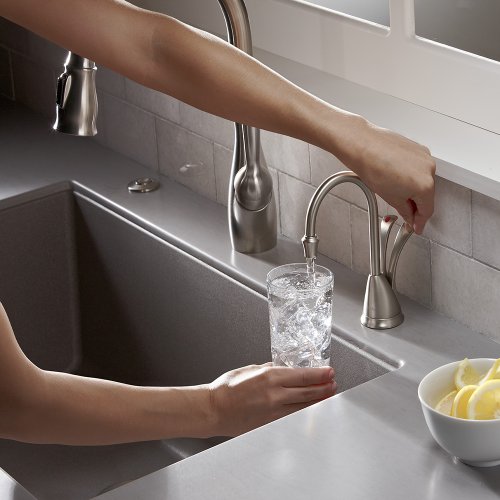 InSinkErator Wave Instant Hot and Cold Water Dispenser System, Faucet & Tank, Satin Nickel, HC-Wave-SN - image 6