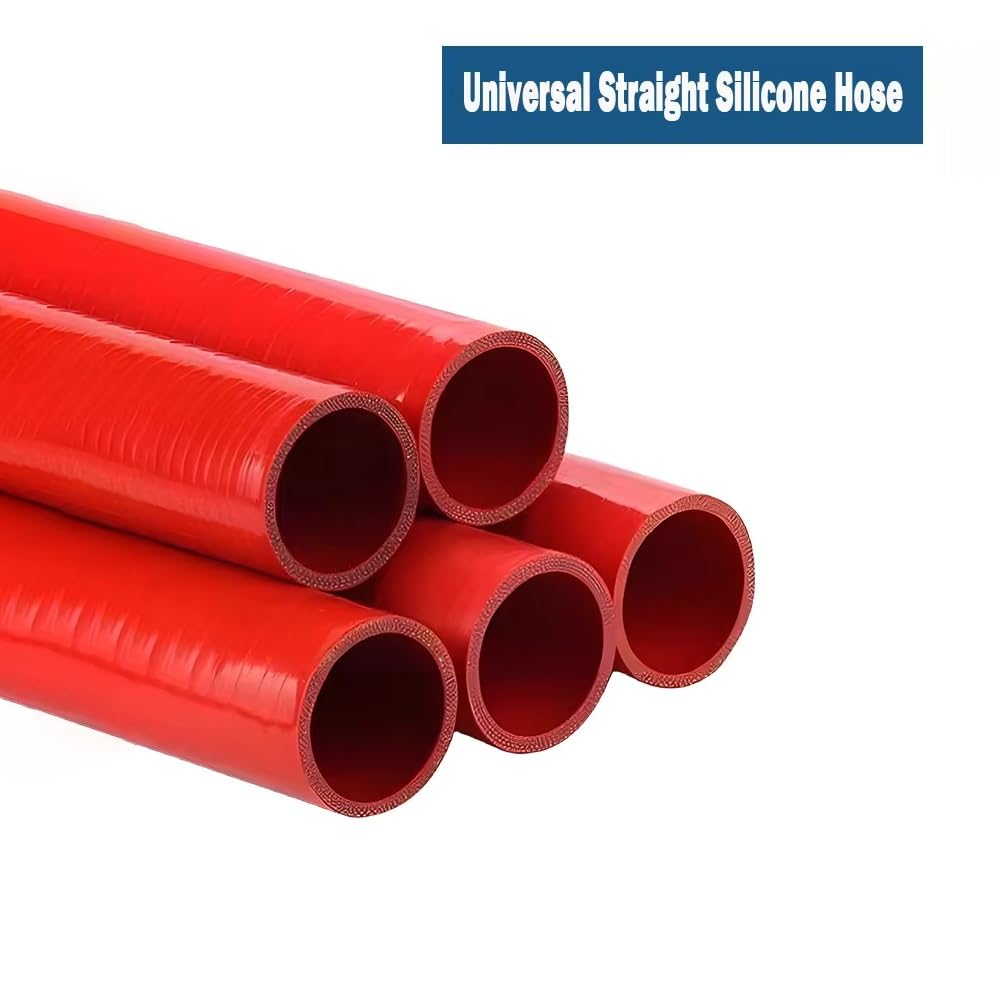 Manguera De Silicona Universal Recta For Turbo/intercooler - 800 Mm (31,5") De Largo, 5 Mm De Grosor, Resistente A Altas Temperaturas Y Presiones (1 Unidad)(ID 65mm)