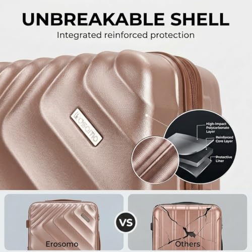 Rosamo 5 Piece Expandable Luggage Set