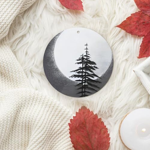 Hojas aromáticas Moon Pine Tree para auto miniatura 6