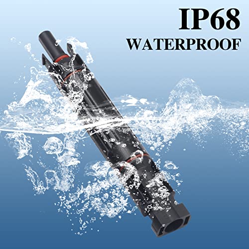 Poyiccot 30A Solar Inline Fuse Holder Connector, 1000V Dc Waterproof In-Line Fuse Holder, Solar Fuse Connector For Solar Panel And Solar Controller, With 10X38Mm Fuse, 1Pcs #TOP2