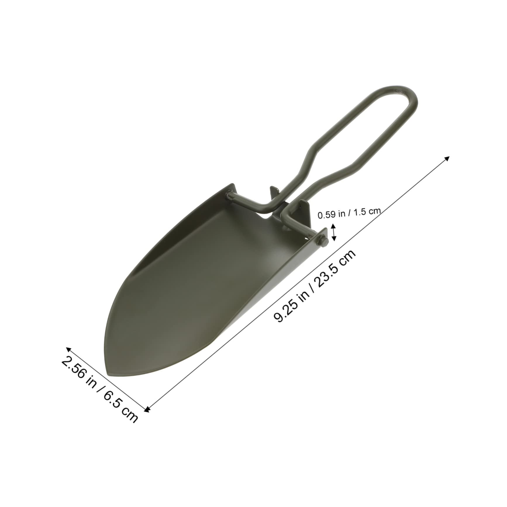 BESPORTBLE 5 Pz Pala da Giardinaggio Vanga Pala per Scavare Pala da Campeggio Pieghevole Cazzuola da Giardino Resistente Giardinaggio Pieghevole Piantare Mini Army Green Acciaio Inossidabile