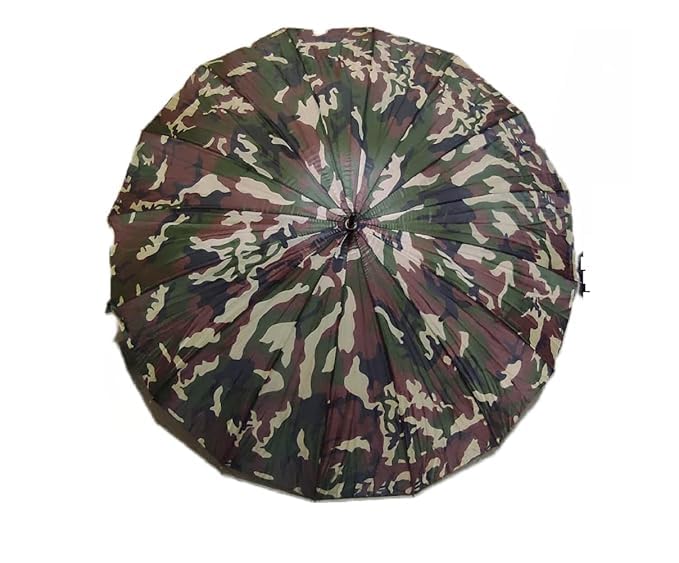 xsource Military Straight Handle Umbrella for Men Women Large Size Camouflage Print Rain Windproof Waterproof Strong Stick Outdoor Travel Heavy Duty Long Umbrella-picture-7
