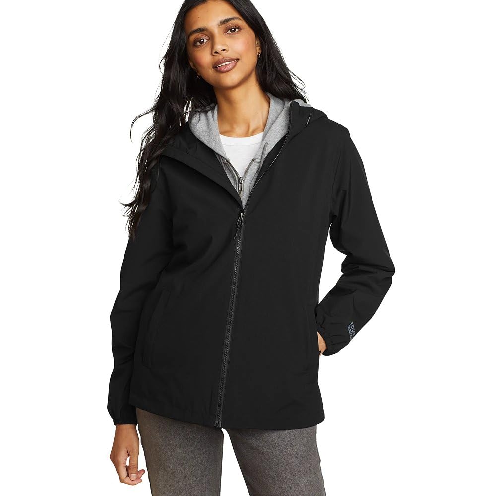 Eddie Bauer Women's Rainy Pass Water-Repellent Hooded Jacket