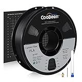 CooBeen Carbon Fiber PLA 3D Printer Filament, PLA Carbon Fiber Filament 1.75mm, PLA Filament Black...