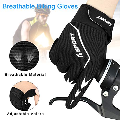Cevapro Cycling Gloves Full Fingers MTB Gloves Anti-slip Weight Lifting Gloves Breathable Biking Gloves Gel Padding… - Image 6