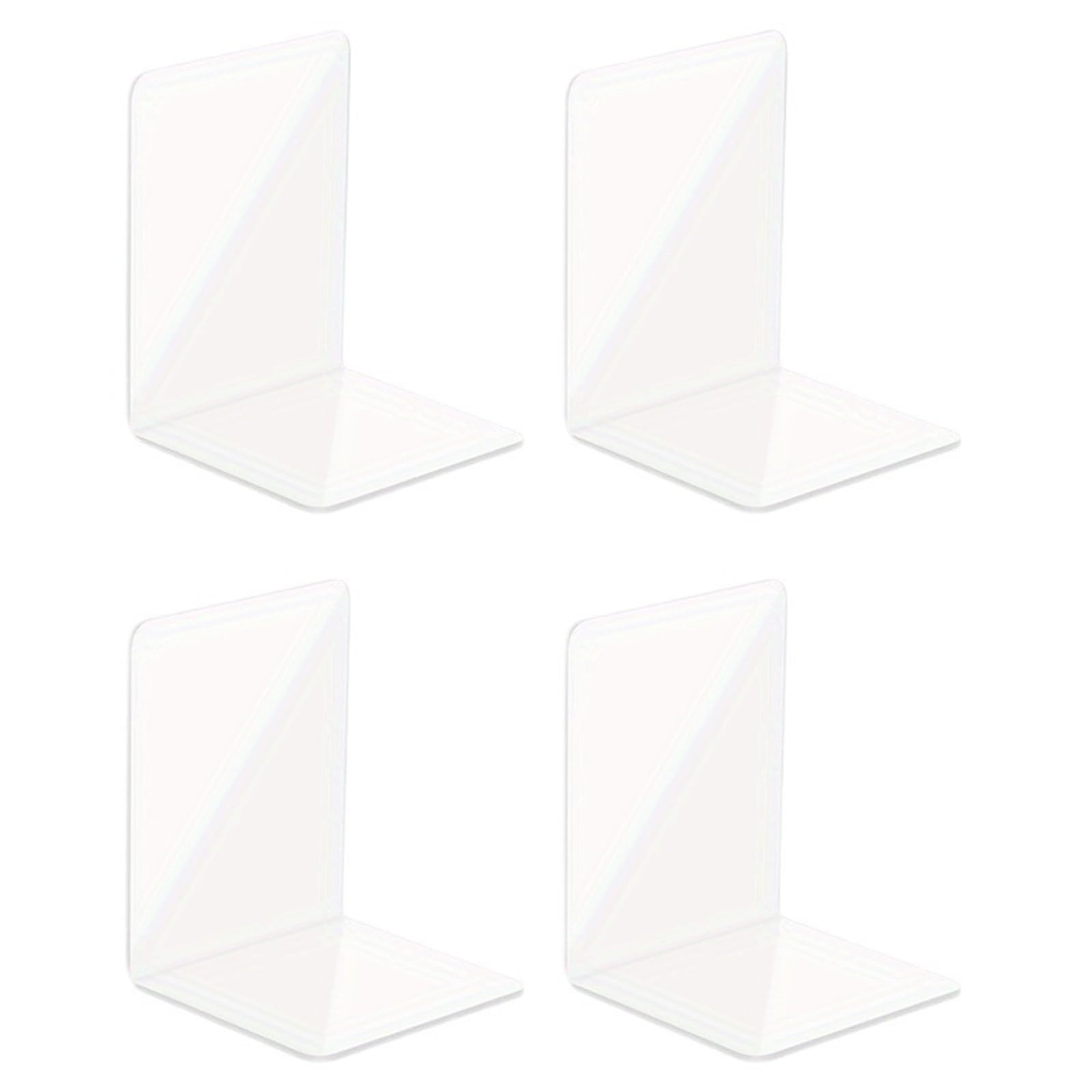 Bookends 4/6/8pcs Clear Display Stands - Modern Desktop Bookends For Home(4Pcs)