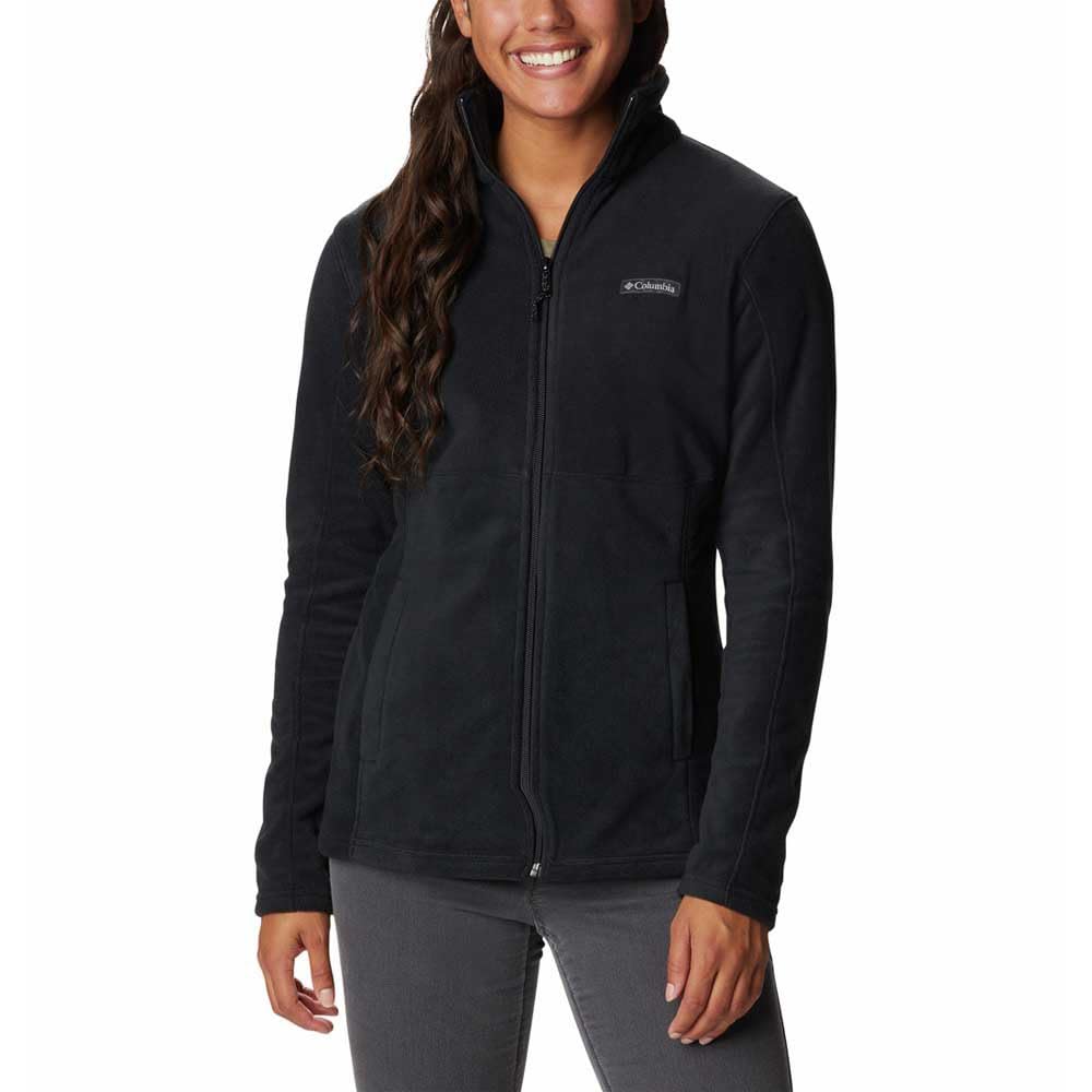 Columbia Women's Black Basin Trail 3 Full Zip Full Zip Fleece Jacket, Colour Size L