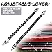 2PCS Carbon Fiber Adjustable Splitter Strut Rods, 15cm Front Lip Strut Rod Bumper Splitter Universal Tie Support Bars (Carbon, 8