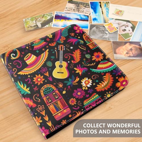 Álbum de Fotos Autoadhesivo DIY Scrapbook Álbum Cinco De Mayo Fiesta Mexicana 3 Anillos Álbum de Fotos 40 Páginas 8x10 para Memoria miniatura 5