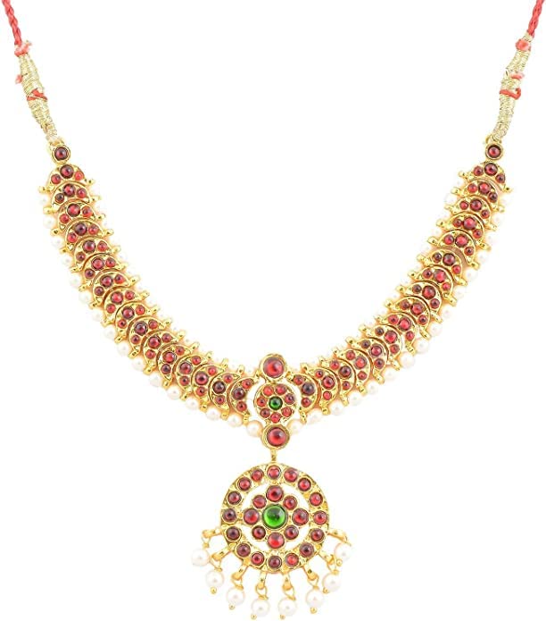 Bharatnatyam jewelry set for Girls, Professional Dance jewelry set, set of 10 Ornaments3