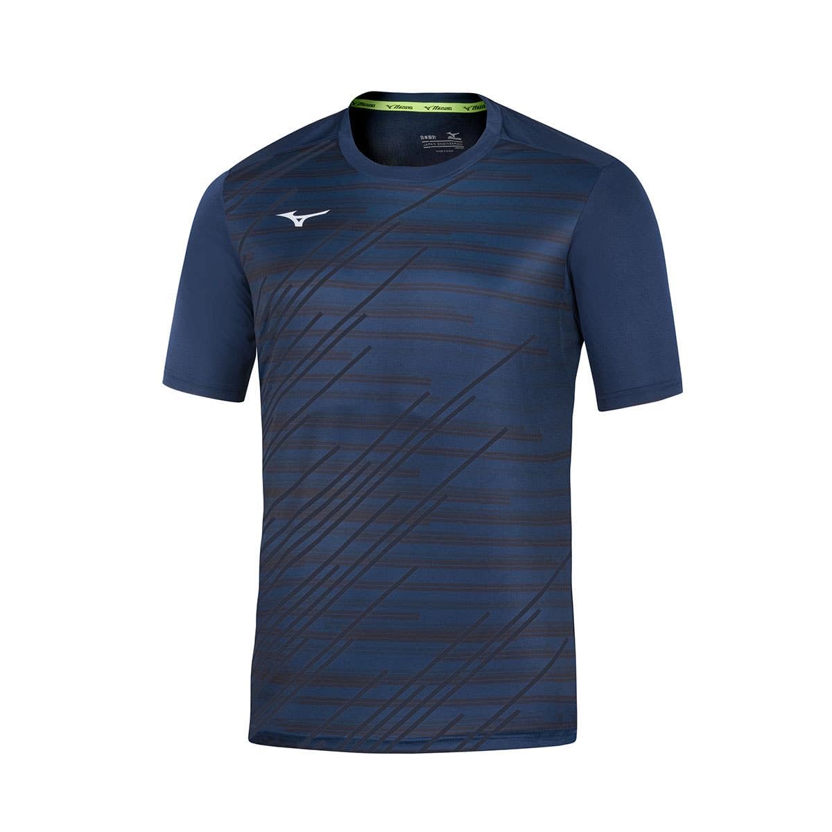 Mizuno Chiba Tee M T-Shirt, Blu Navy, L Uomo - 4