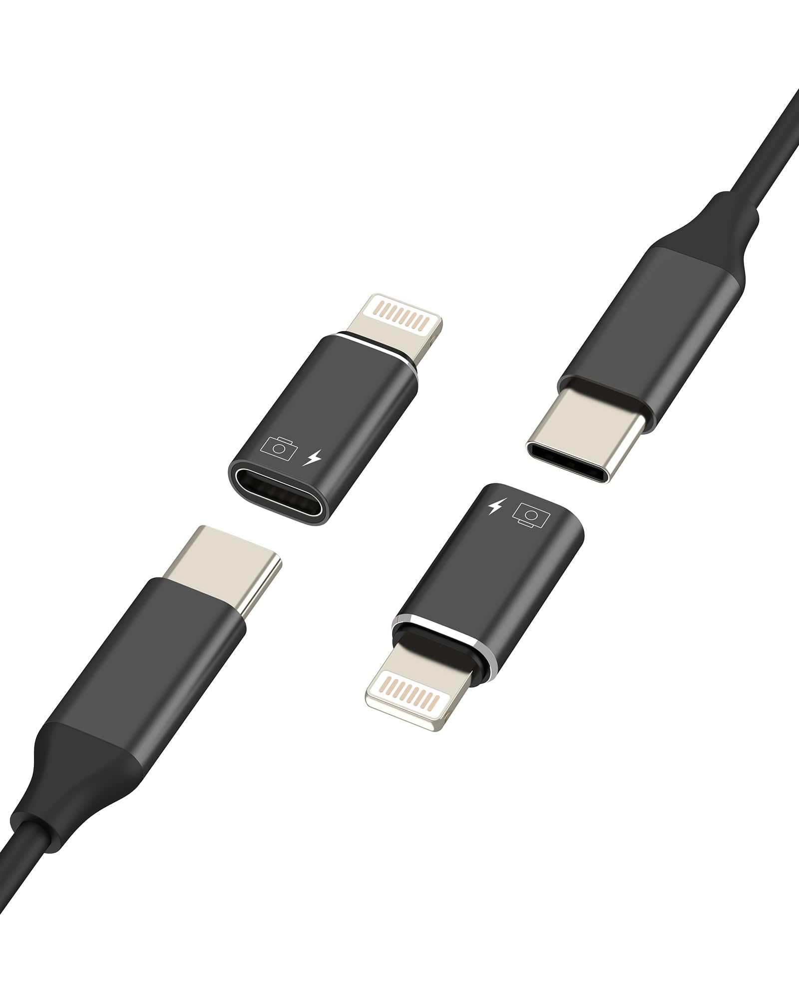 ディスプレイオーディオ iPhone入力セット【Apple純正変換アダプター付】 Amazon.co.jp: OTGオーディオ USB Cメス to Lightningオスアダプター