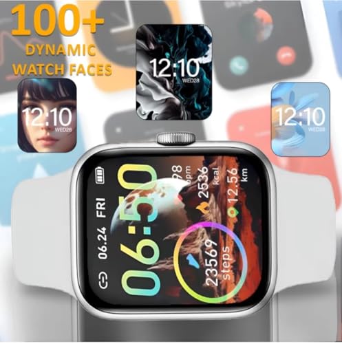 Image of H8 Pro Max Smartwatch with 1.83 inch HD Full Touch Display, Bluetooth Calling (BT 5.1), Heart Rate, SPO₂ & Blood Pressure Monitor, Multi Sports Modes(Gray)