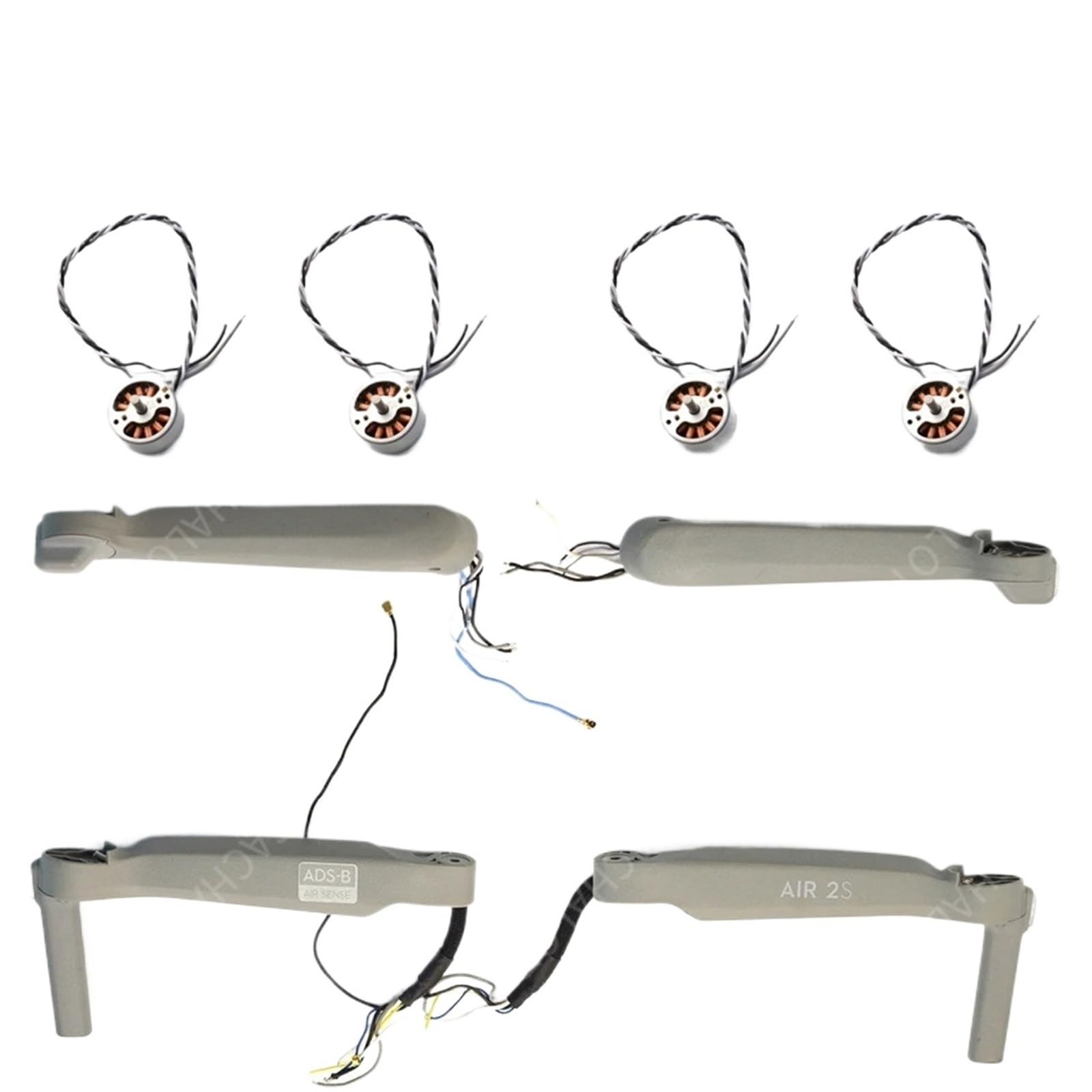 Ramię silnika do DJI Mavic Air 2S RC Drone wymiana lewa/prawa przednia/tylna obudowa ramion do części naprawczych DJI Air 2S(1 set arm shell)