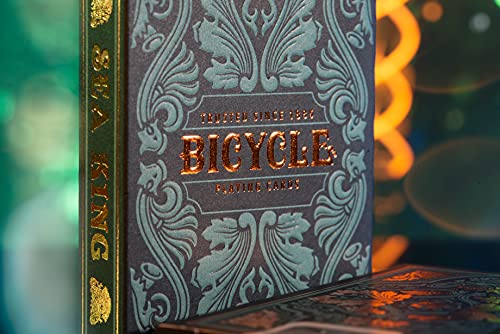 Bicycle Creatives Spielkarten – Bicycle Sea King/ Hochwertiges Design Kartenspiel/ Für Sammler und Design-Fans/ Edles Kartendeck mit Ornamenten/ Geschenkidee, Blau – Bild 5