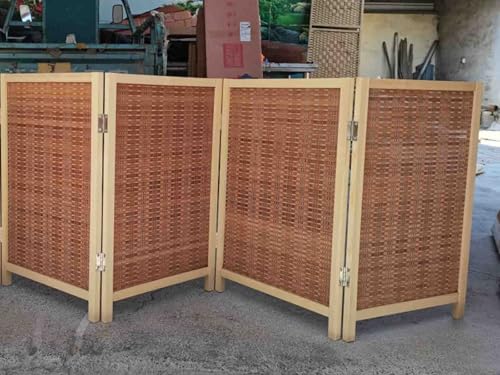 Japanese Folding Room Divider 2ft-6ft Freestanding Wooden Partition Screen for Home & Office Privacy Wall for Hallway & Entryway Stylish Space Separator